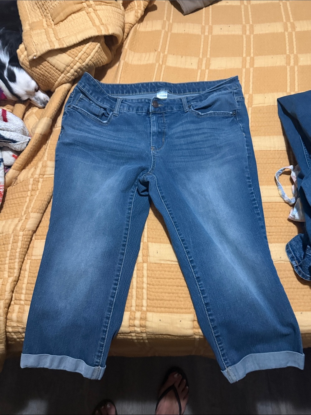 Time and Tru Light Blue Cropped Jeans